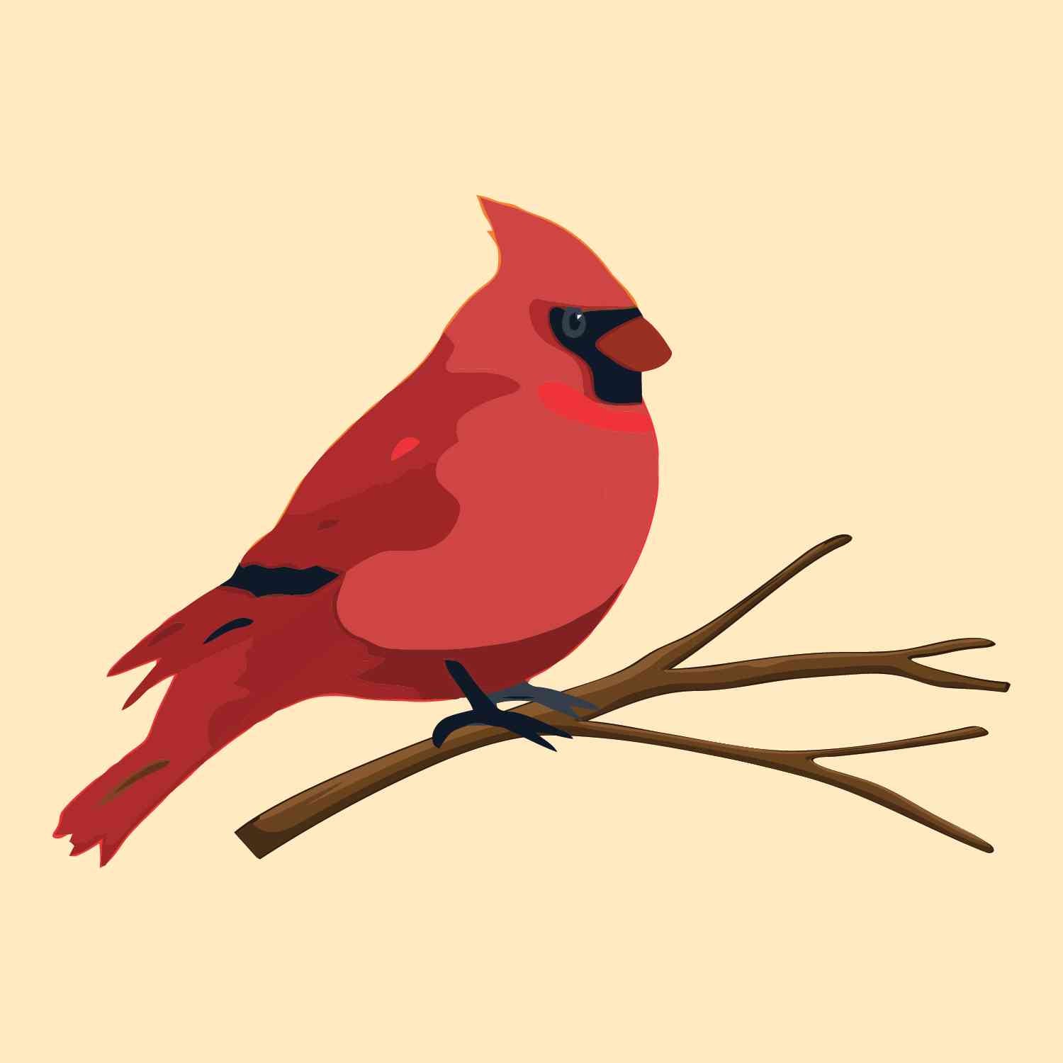 Three Cardinals (Left)