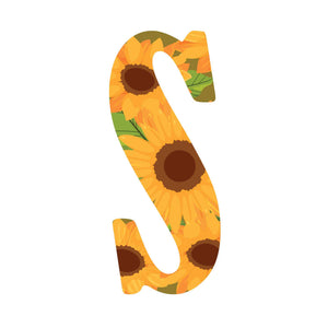 ""S"" Sunflower - Alphabetical Florals