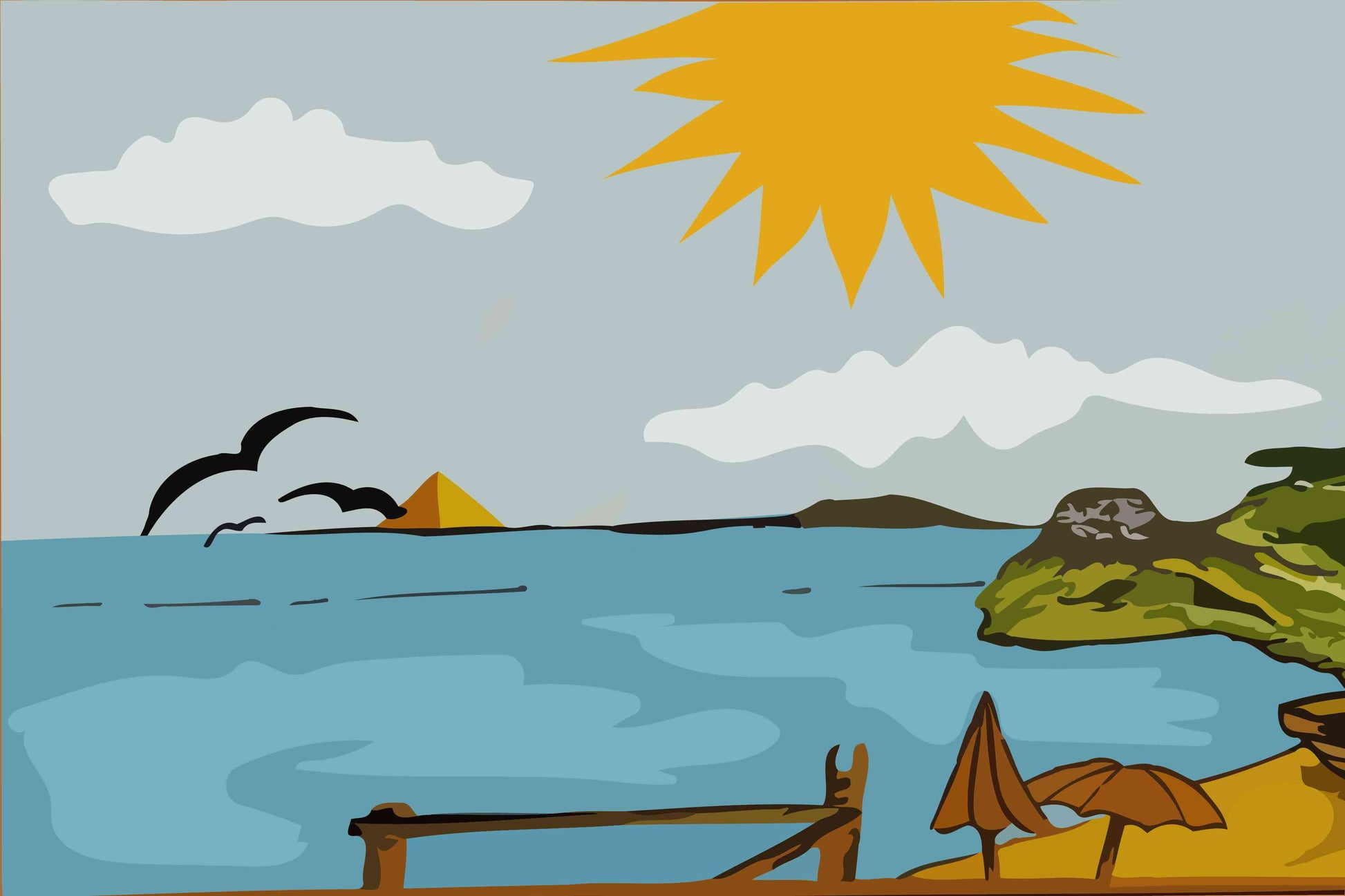 Beach and Birds