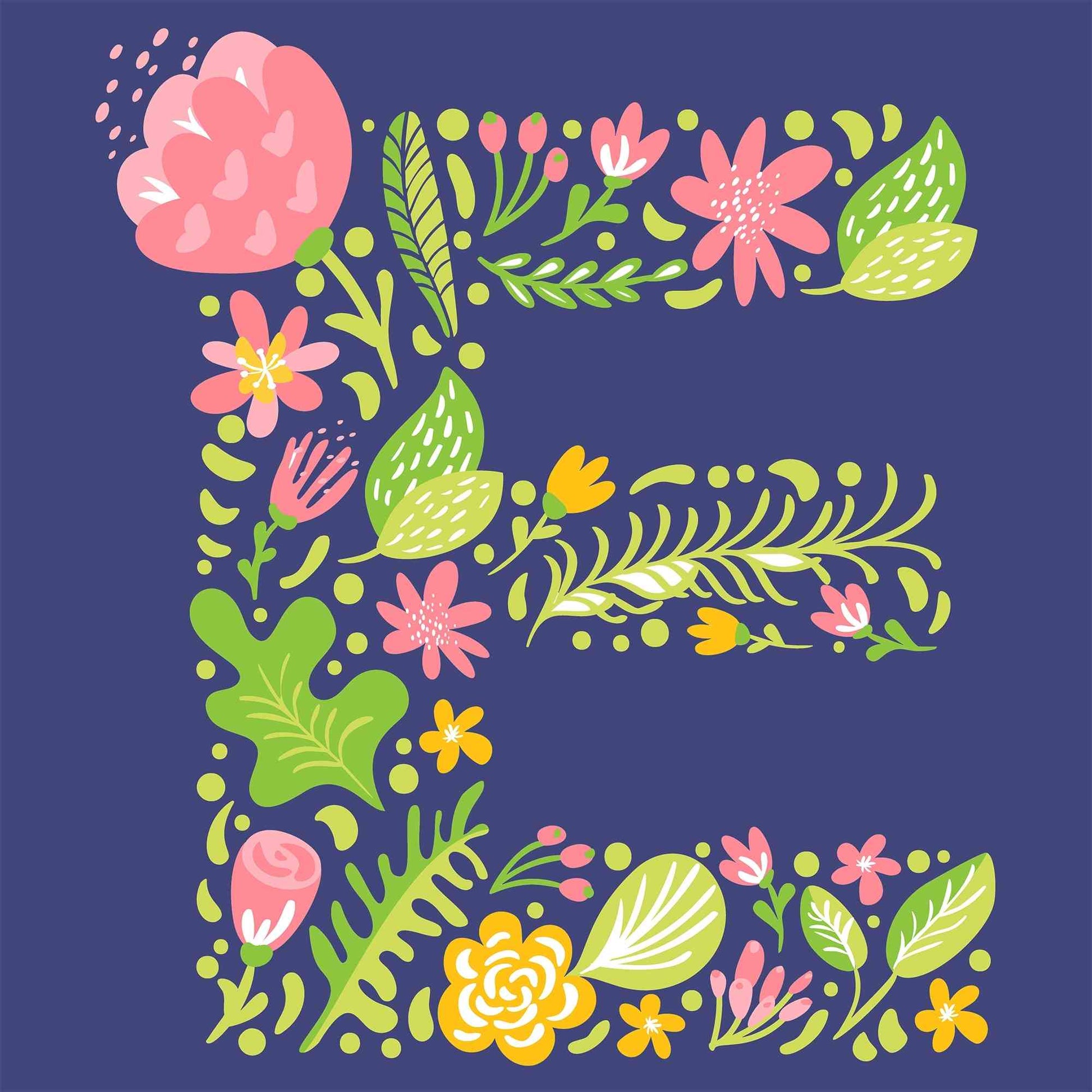 Plants Letter-E