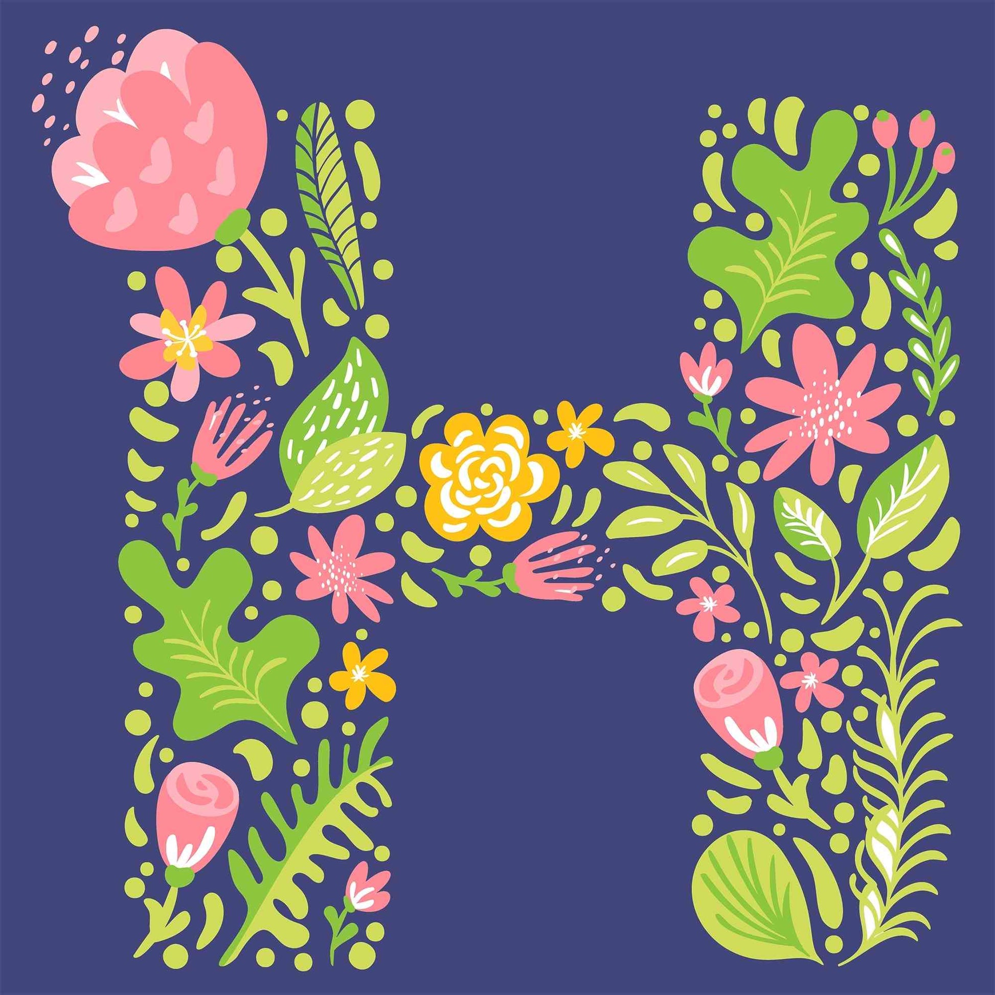 Plants Letter-H