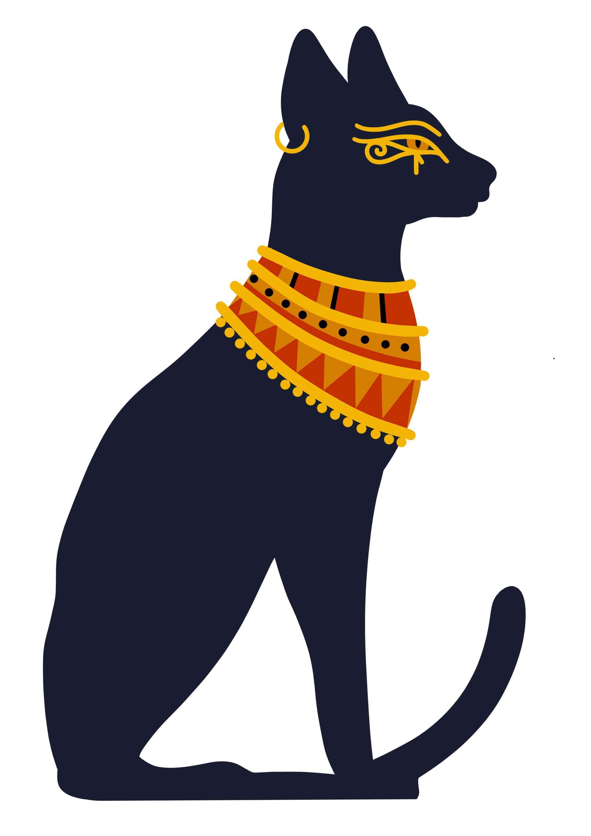 Ancient Egypt Cat Art