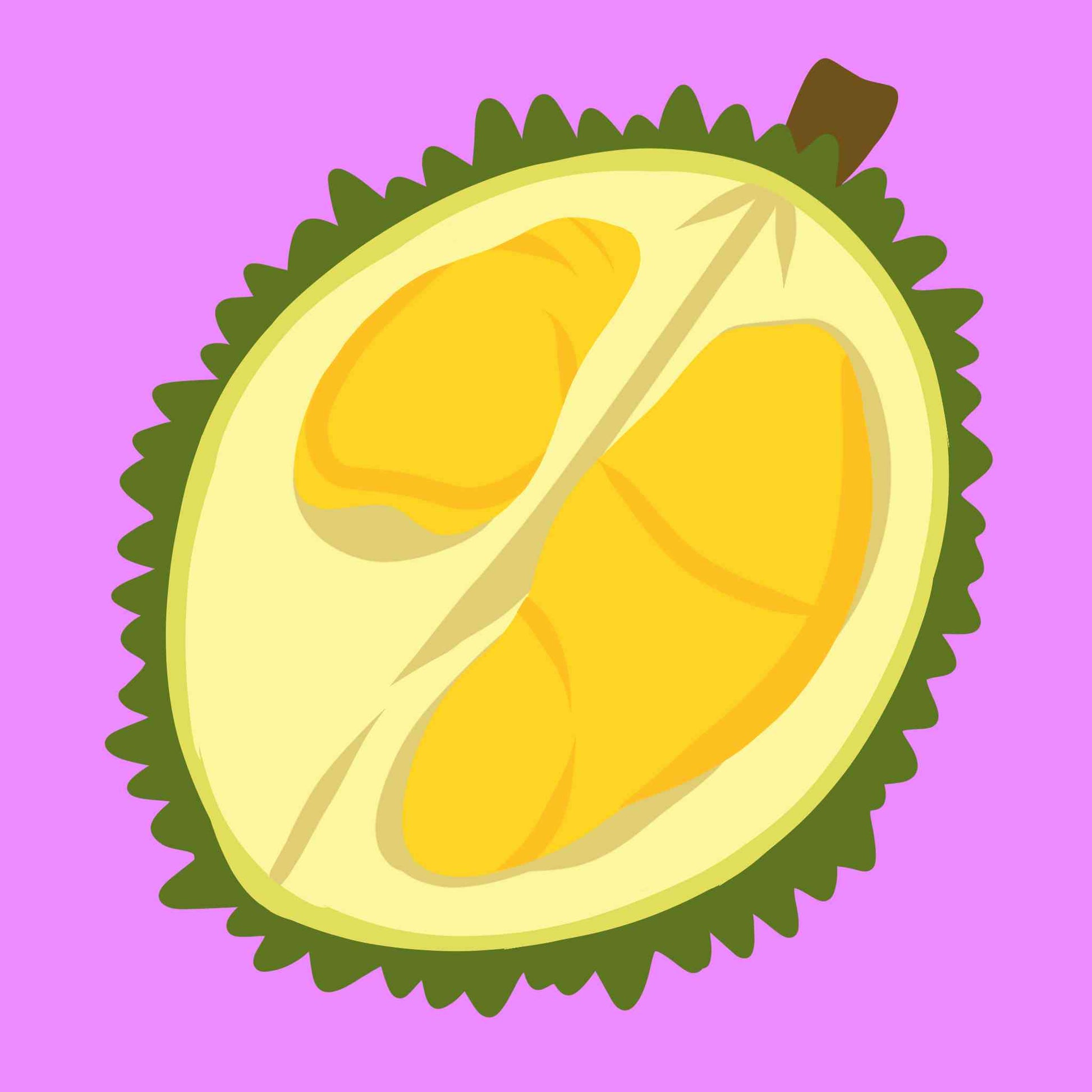 Sliced Durian