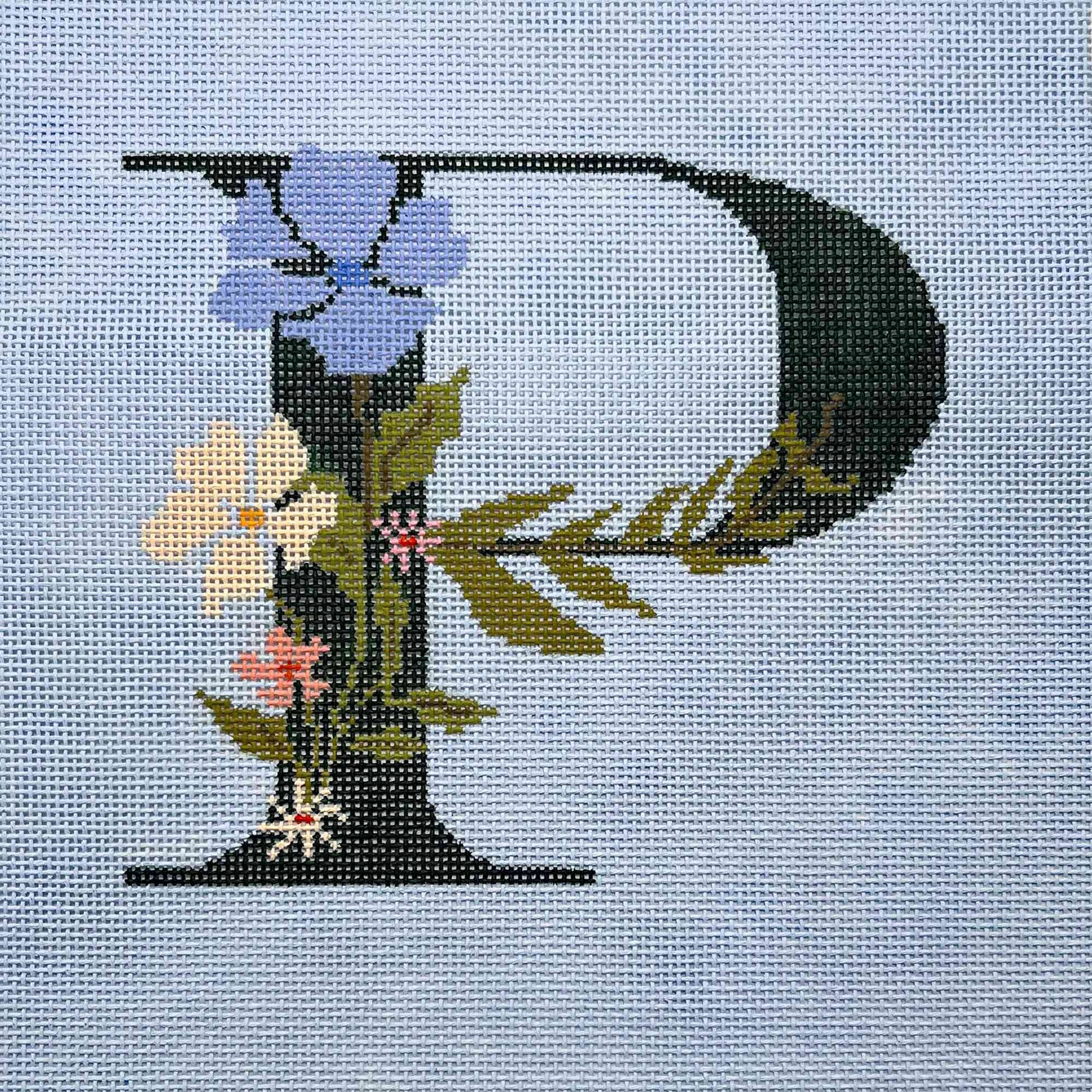 Floral Letter P
