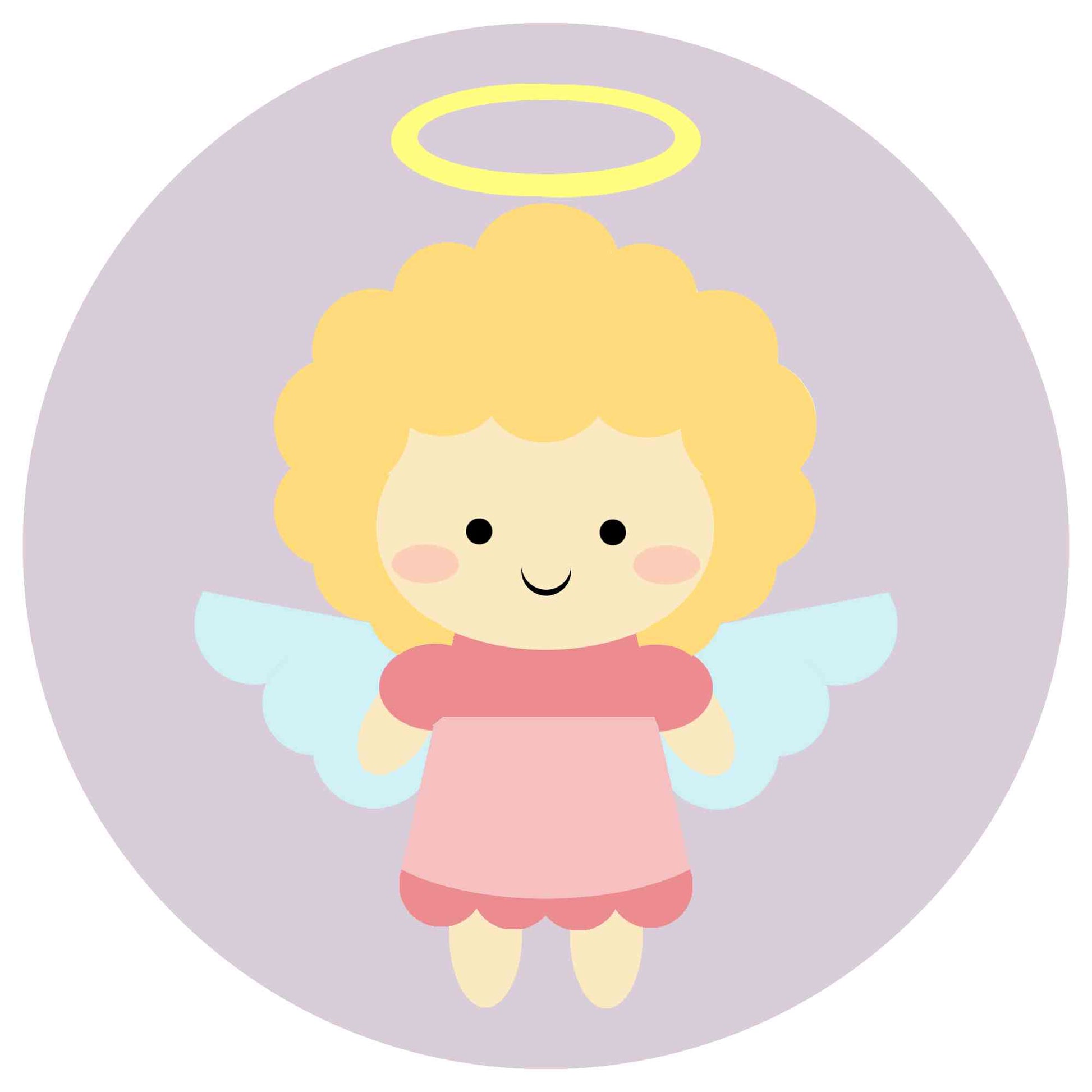 Lavender Baby Angel ornament
