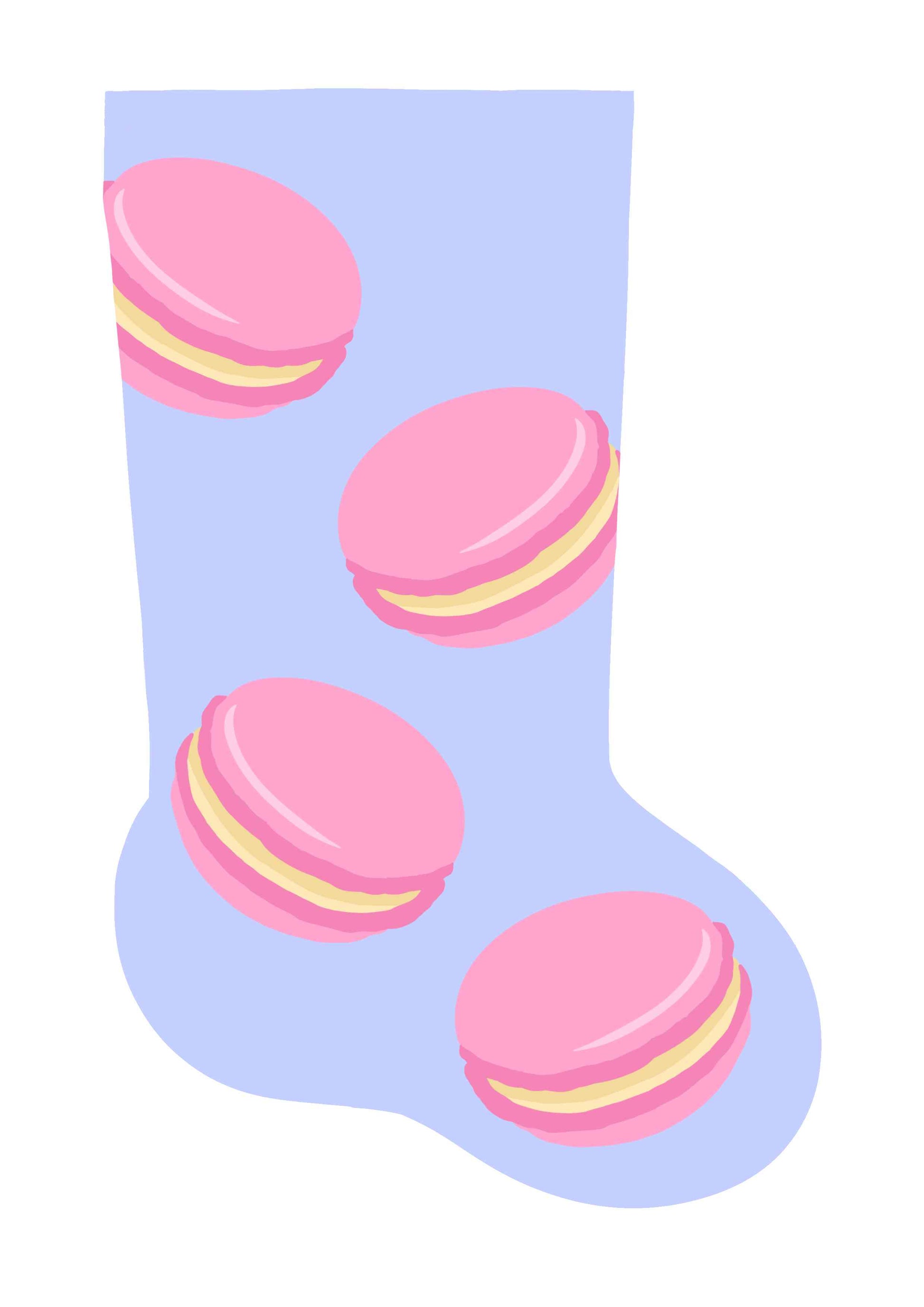 Pink Macaroon Stockings