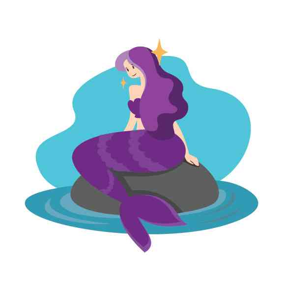 Mermaid - Purple Hair