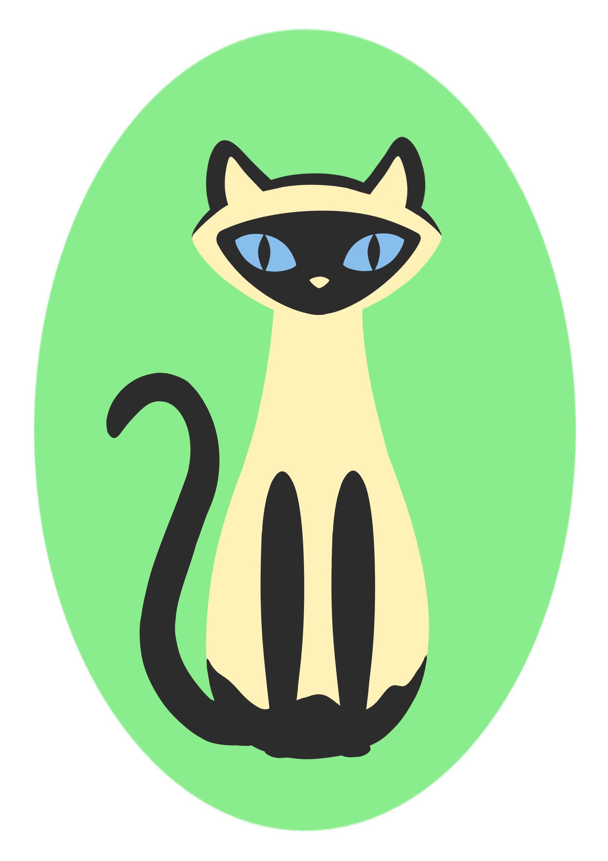 Cat with Blue Eyes