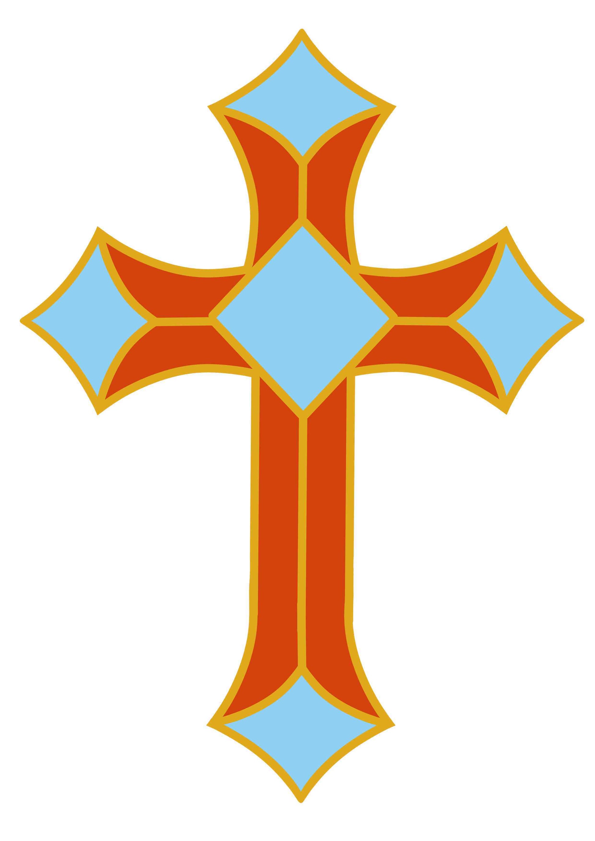 Red and Blue Cross