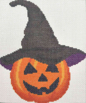 Jack O' Lantern with Witch Hat