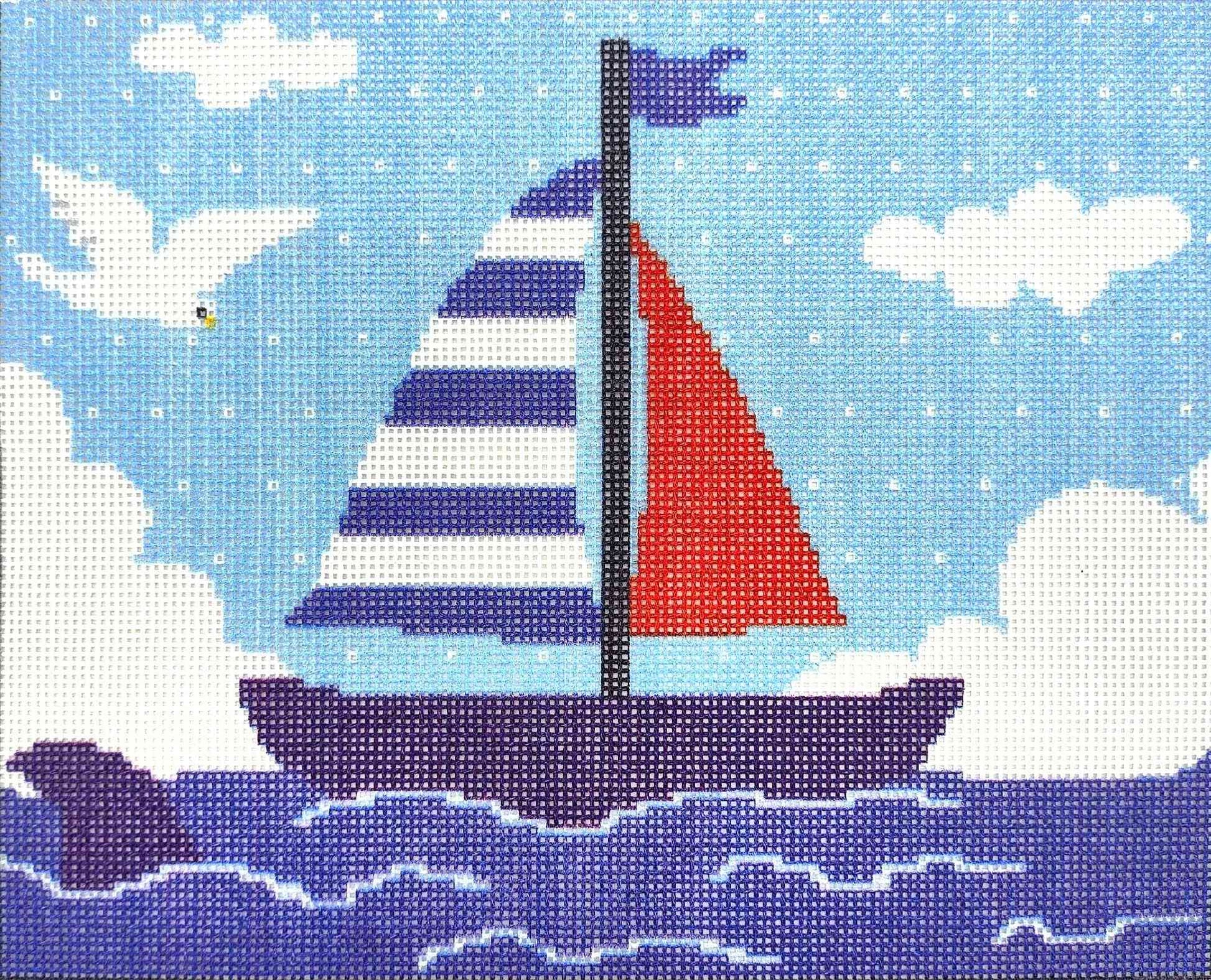 Sailboat And Seagull