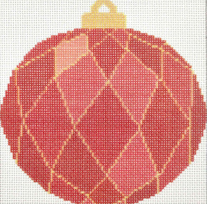 Red Geometric Christmas Ball