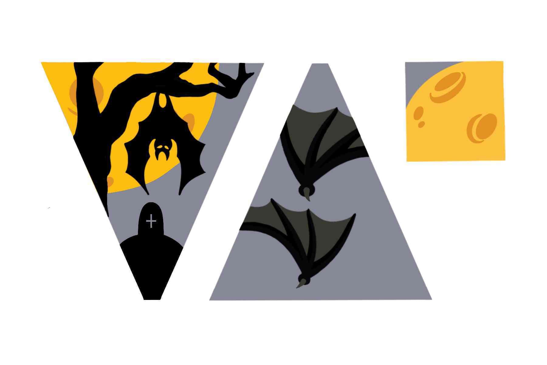 Scissor Case- Halloween (Bat)