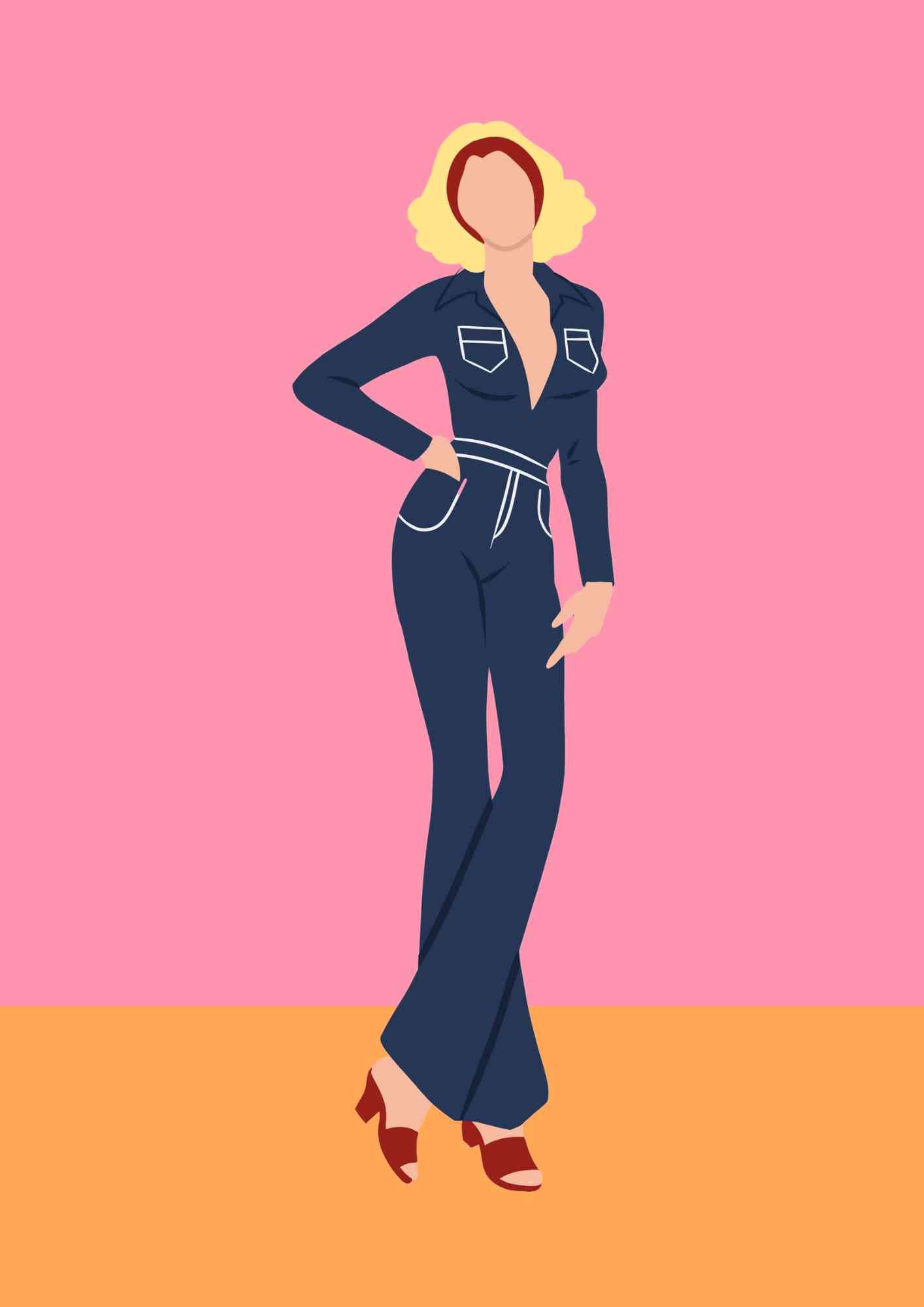 70's Outfit - Denim Jumpsuit