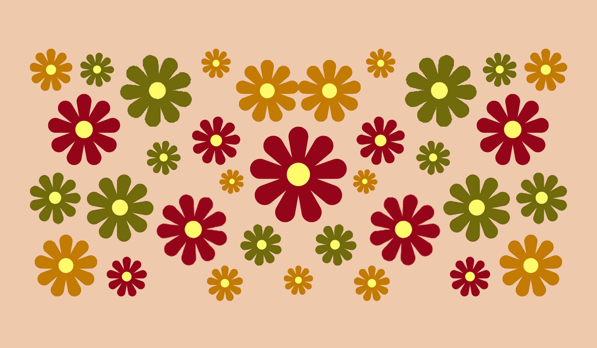 Summer flower frame