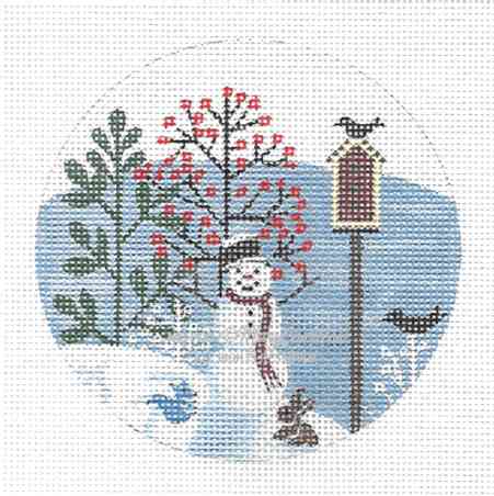 Snowman And Animals