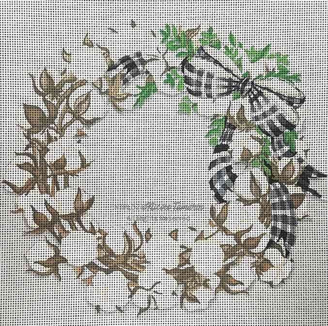 Cotton Ball Wreath