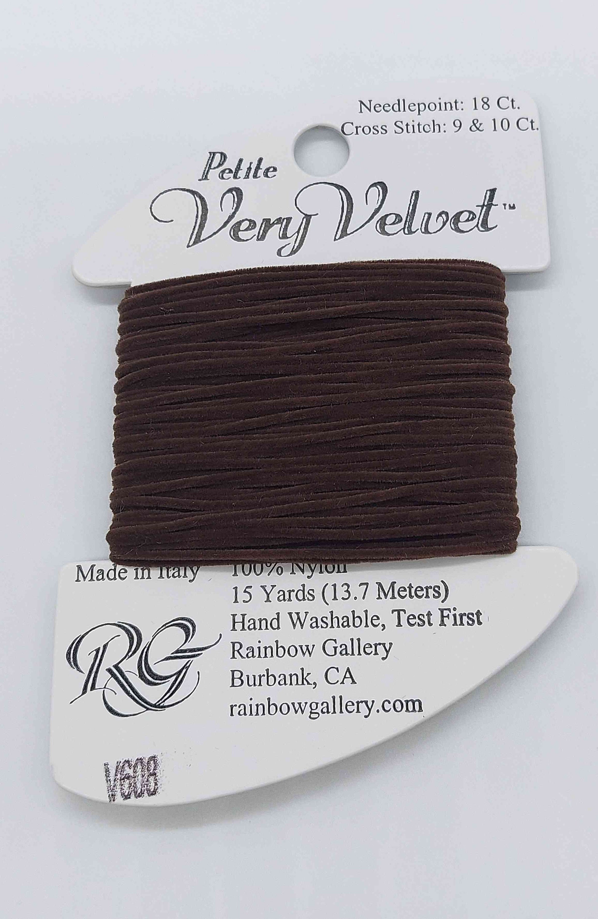 Petite Very Velvet - Assorted Colors - V608-DRK BROWN