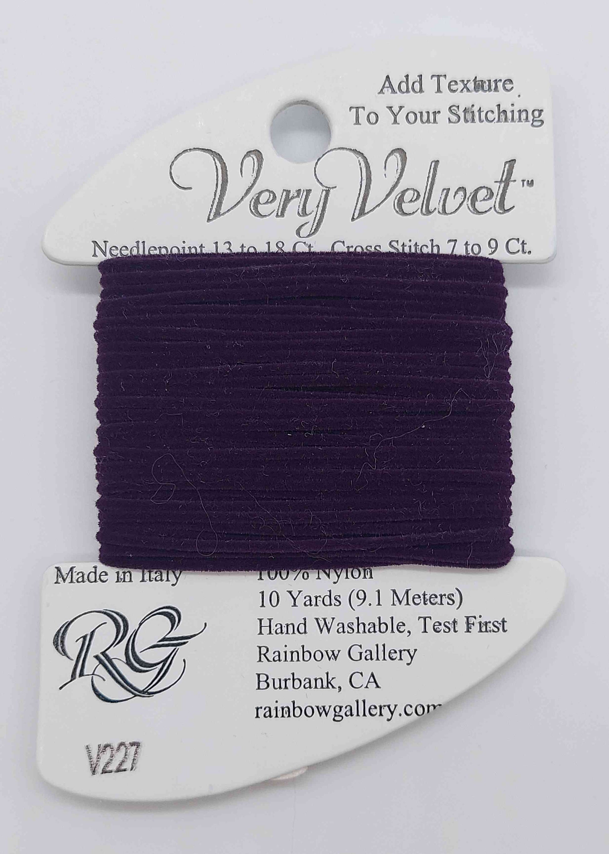 Very Velvet - Assorted Colors - V227-EGGPLANT
