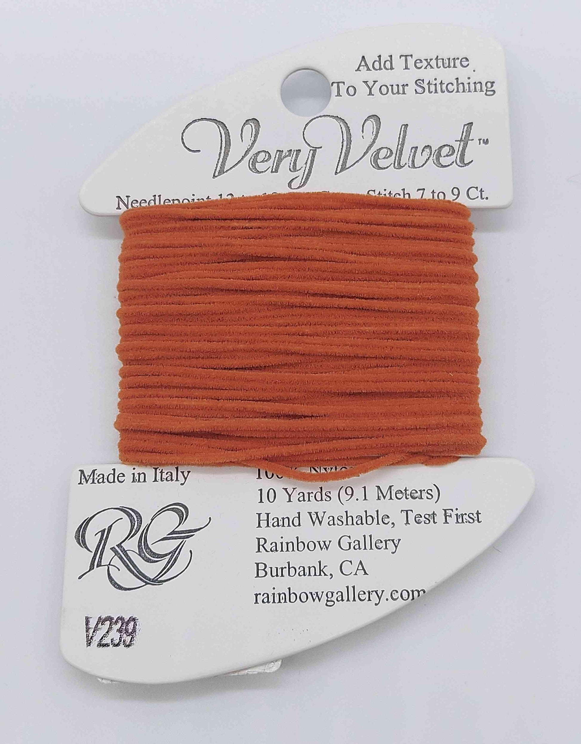 Very Velvet - Assorted Colors - V239-DK TERACOT