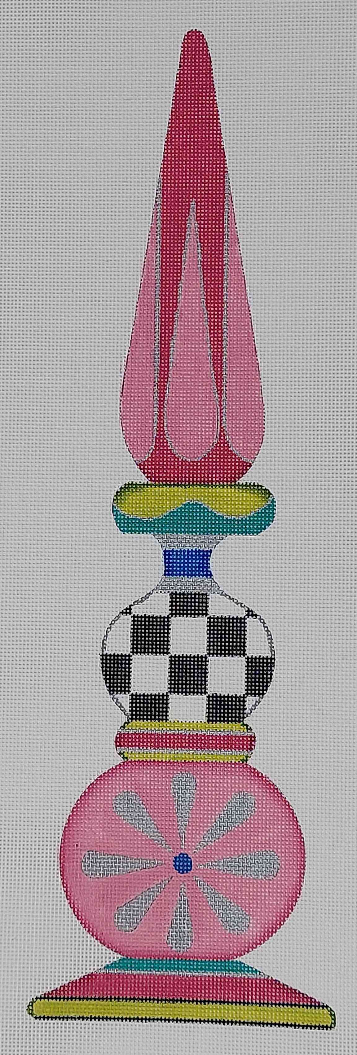 Pink & Green Finial