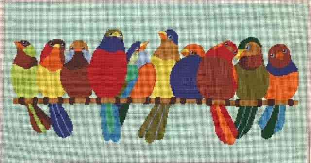 Birds on wire