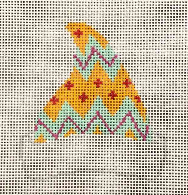 Orange Teal Zig Zag Cap