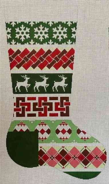 Red Green Snowflake Stkg