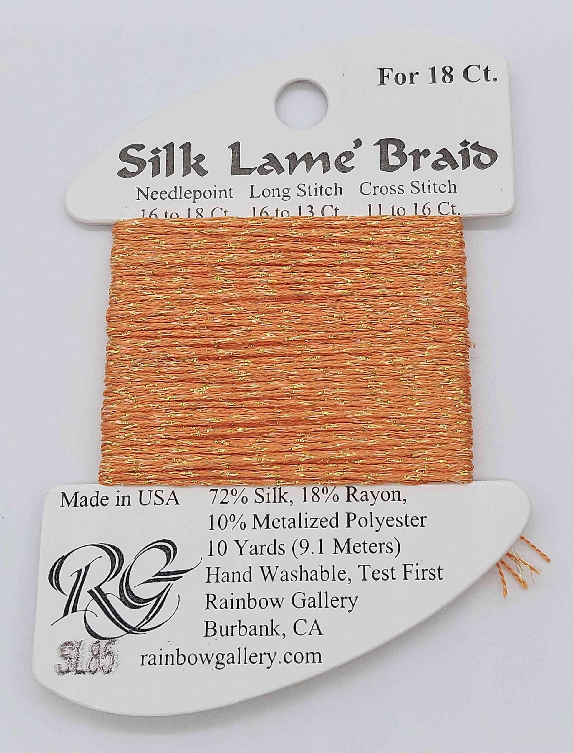 Slik Lame Baid -  Assorted Colors - SL85-TANGERINE