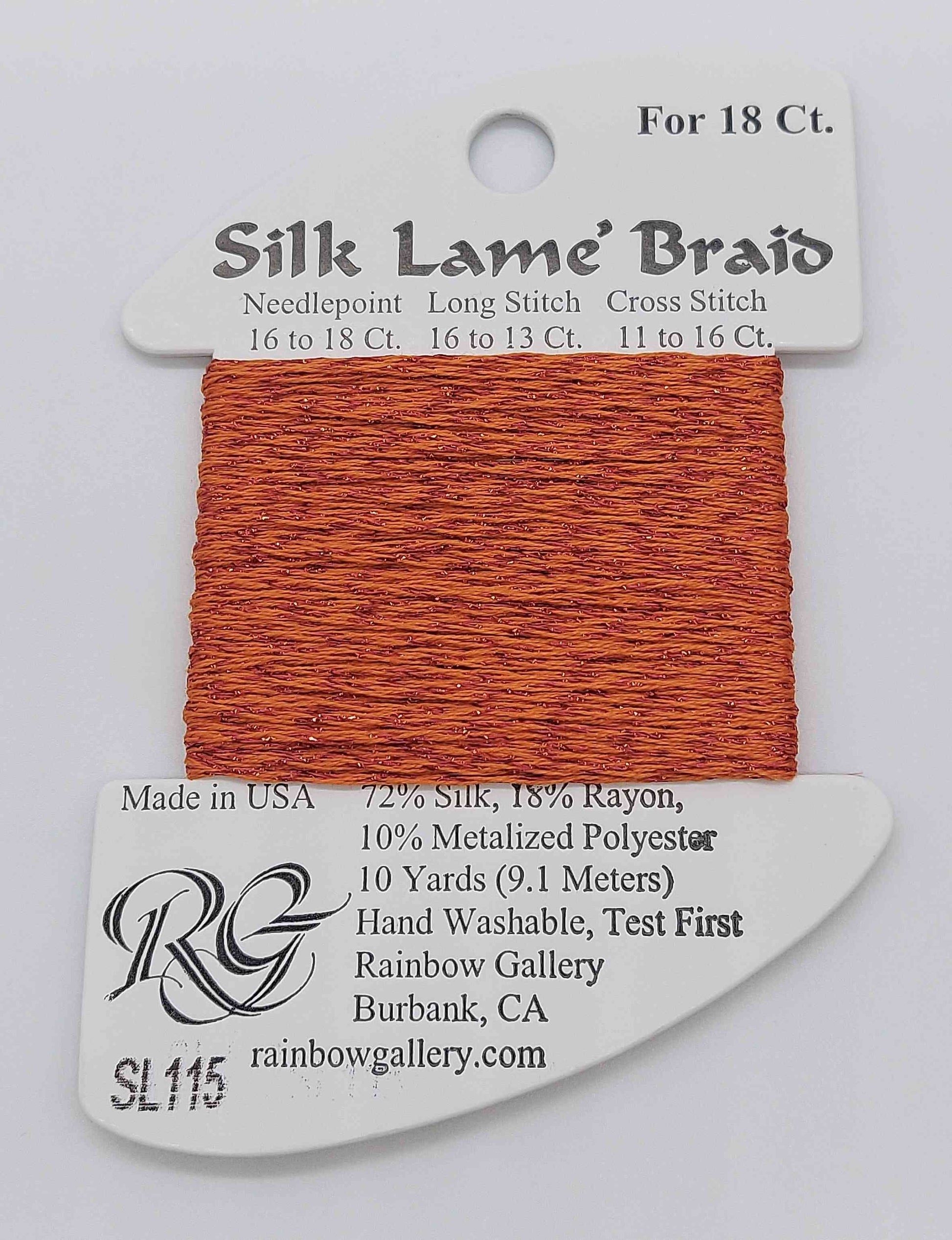 Slik Lame Baid -  Assorted Colors - SL115-RED ORANGE