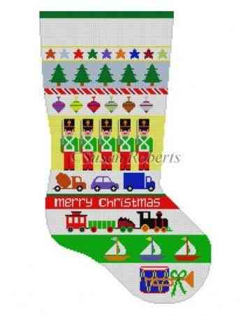 Stocking - Soldier Stripe