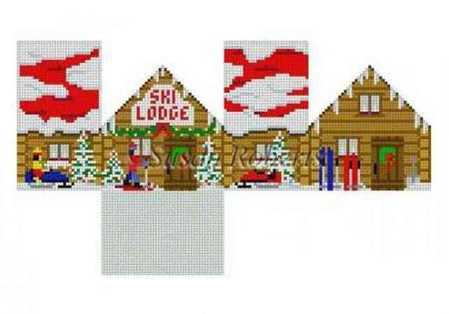3-D Mini-House - Ski Lodge (13ct)