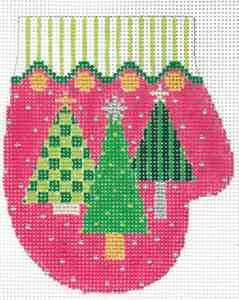 Three Trees Mitten - Pink