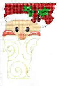 Vermont State Shaped - Santa