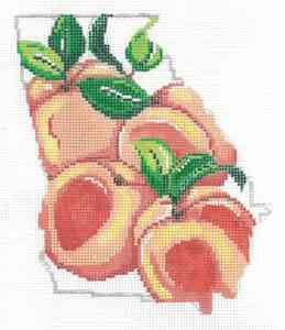 State Shaped - Georgia Peaches