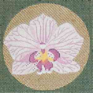 Orchid Coaster/Insert - White