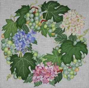 Green Grapes & Hydrangea