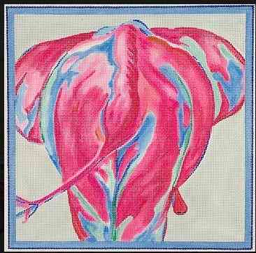 Elephant Tail - Fuchsia & Blue