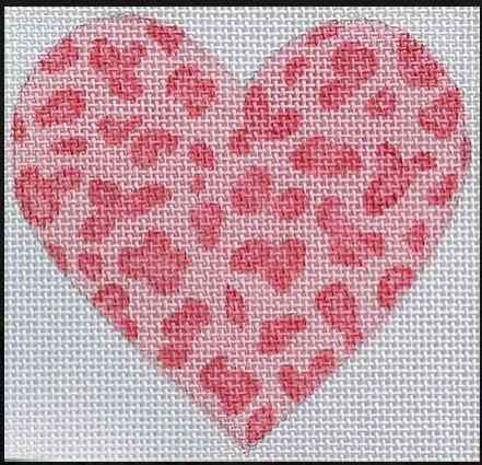 Mini-Heart - Cheetah Spots - Pinks