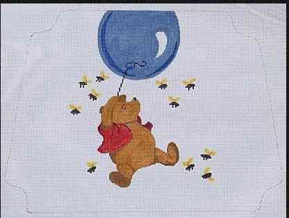 Winnie the Pooh with Balloons & Bees