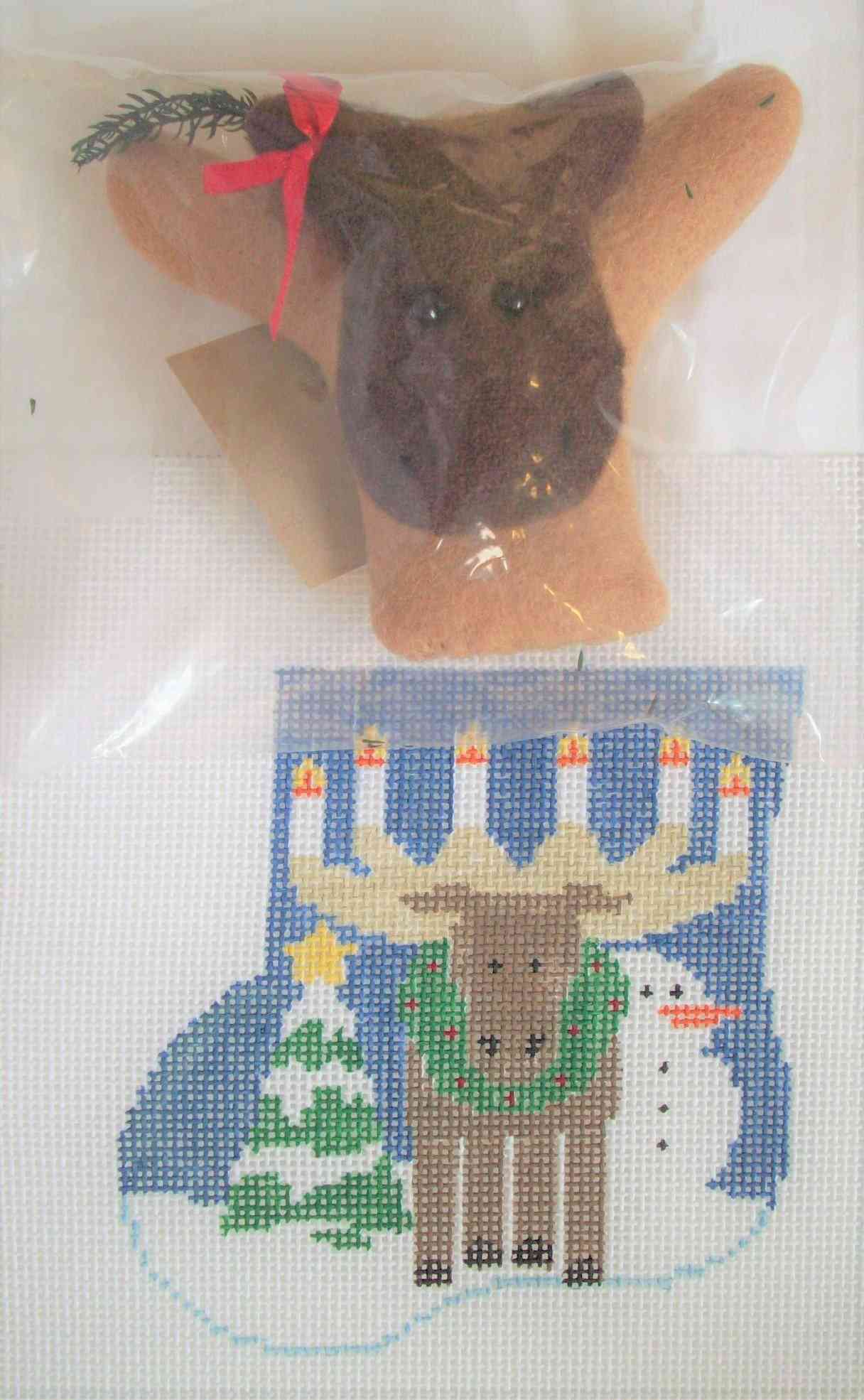 Mini-sock with Insert - Moose Candelabra with Moose
