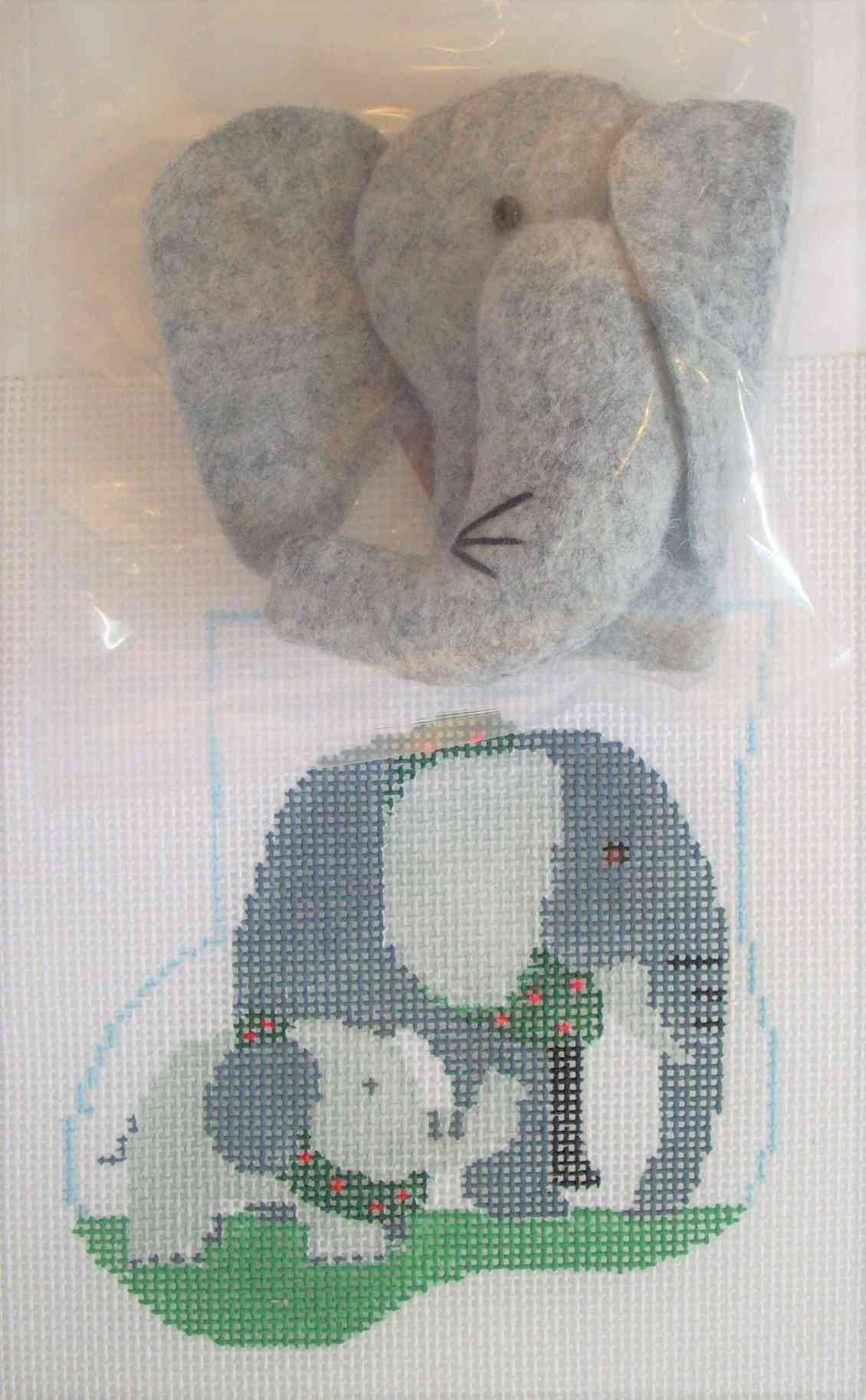 Mini-sock with Insert - Two Elephants with Elephant