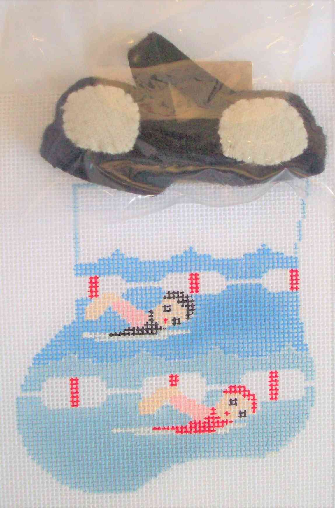 Mini-sock with Insert - Two Swimmers with Goggles