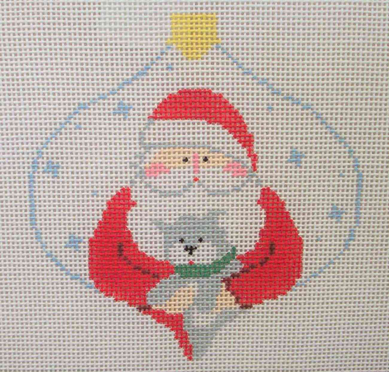 Bauble - Santa with Kitty