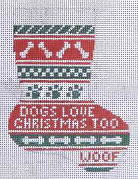 Mini sock - Dogs Love Christmas, Too