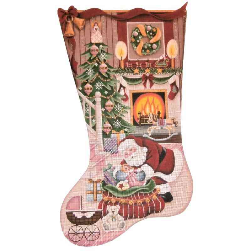 Stocking - Christmas By the Fire - Girl