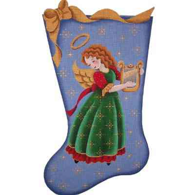 Stocking - Harp Angel