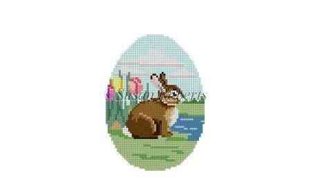 Egg - Bunny in Tulips