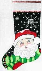 Stocking - Snowflake Santa
